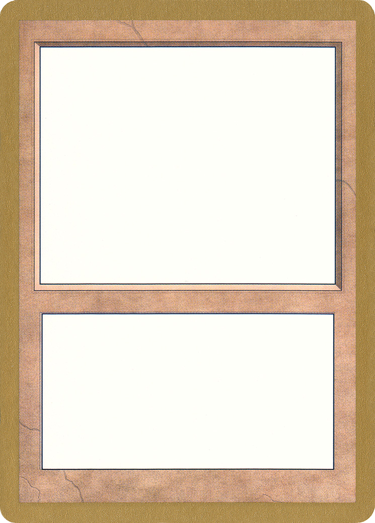 Blank Card (000) - World Championship Decks 1998