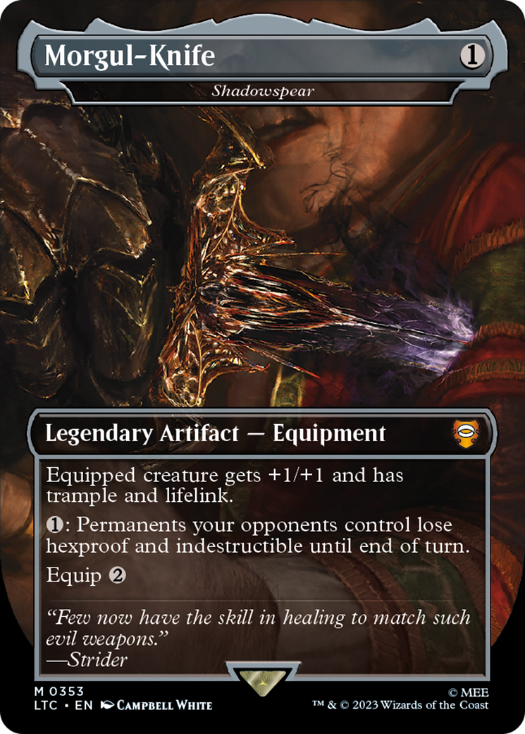 Morgul-Knife – Shadowspear (353) Foil - Tales of Middle-earth Commander