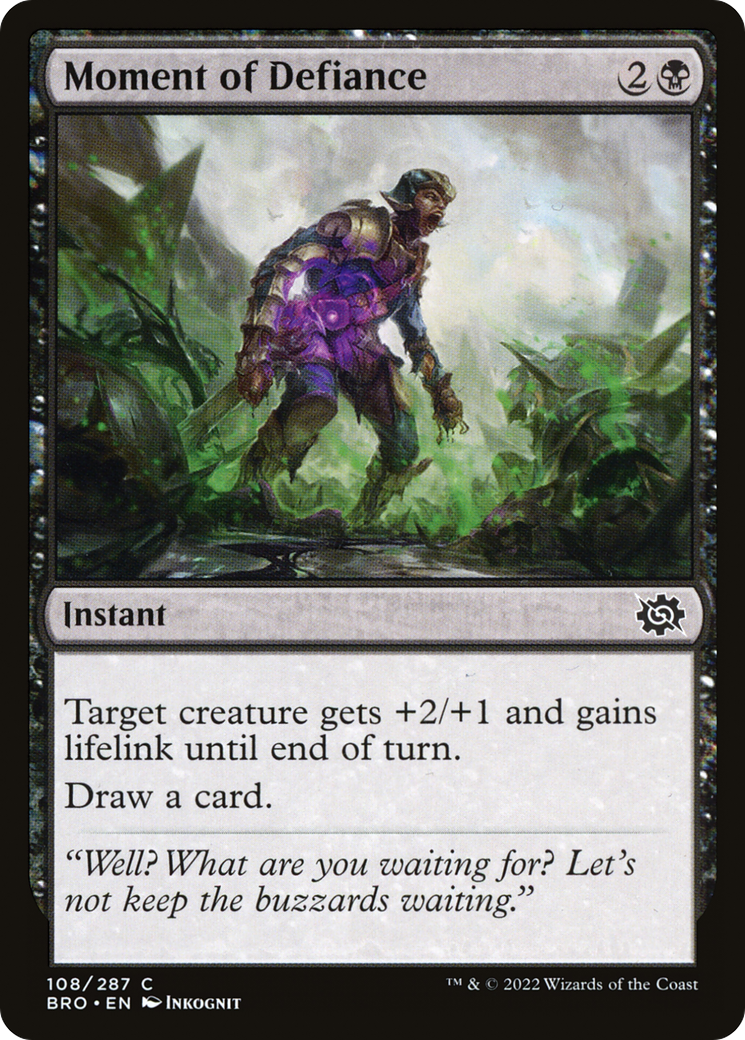 Moment of Defiance (108) Foil - The Brothers' War