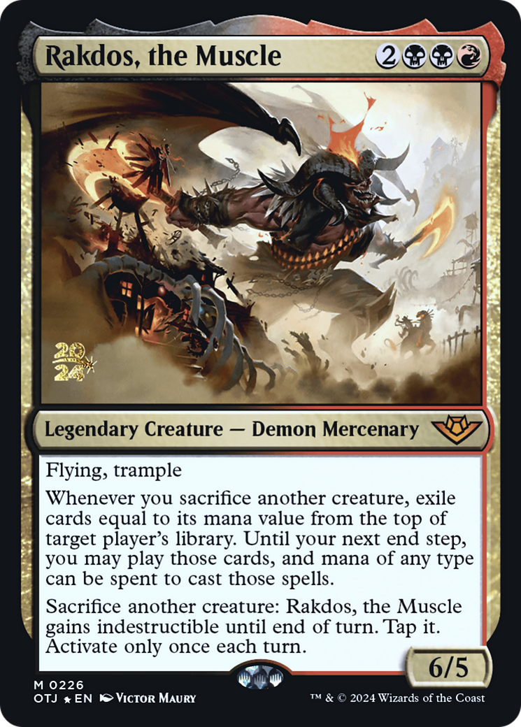 Rakdos, the Muscle (226) Foil - Outlaws of Thunder Junction Promos