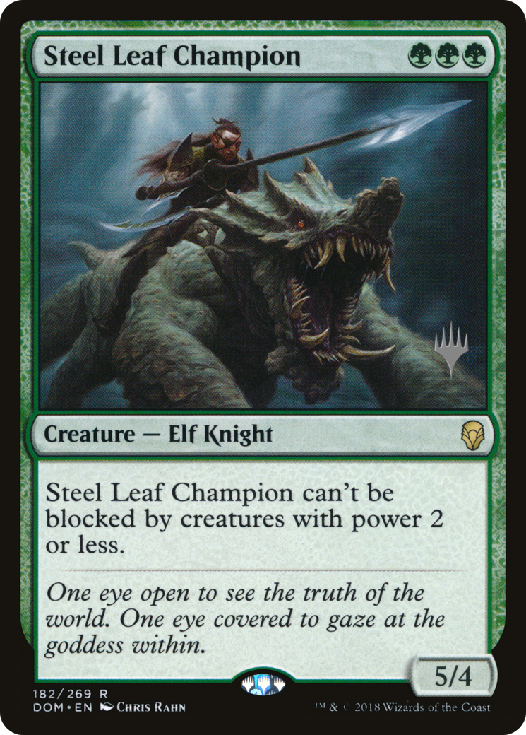 Steel Leaf Champion (182) Foil - Dominaria Promos