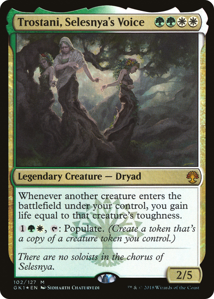 Trostani, Selesnya's Voice (102) Foil - GRN Guild Kit