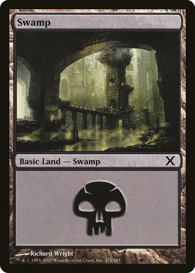 Swamp (375) Foil - Tenth Edition