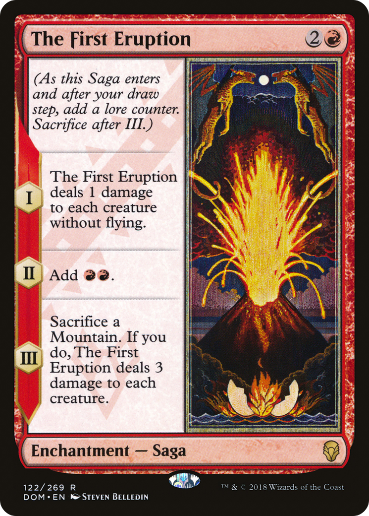 The First Eruption (122) Foil - Dominaria