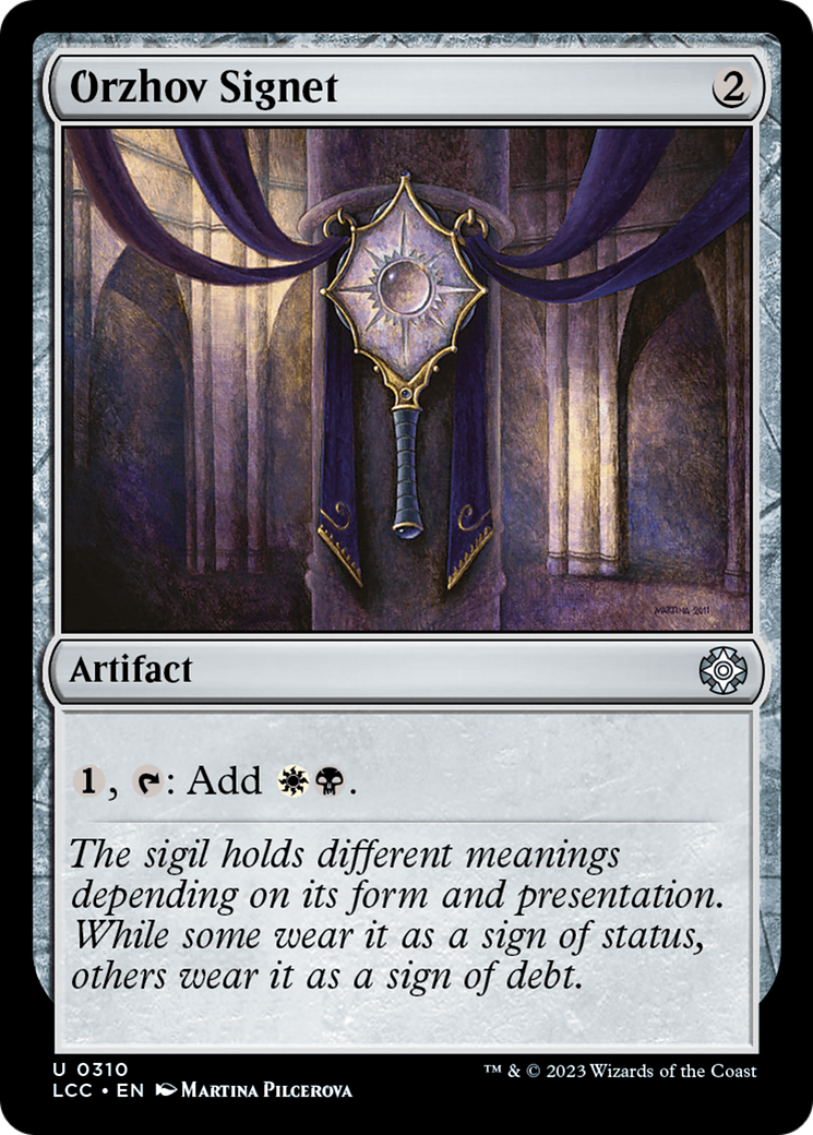 Orzhov Signet (310) - The Lost Caverns of Ixalan Commander