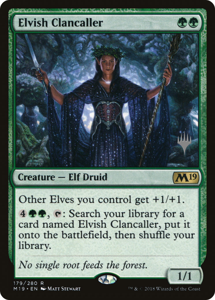 Elvish Clancaller (179p) Foil - Core Set 2019 Promos
