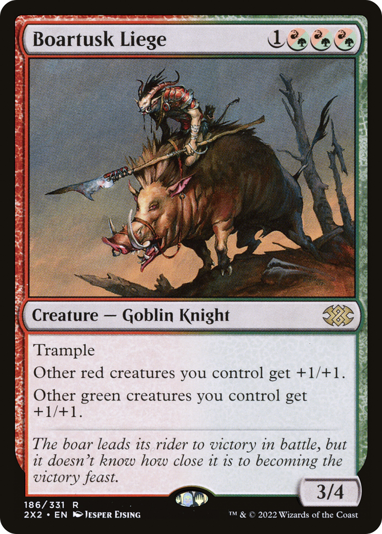 Boartusk Liege (186) Foil - Double Masters 2022