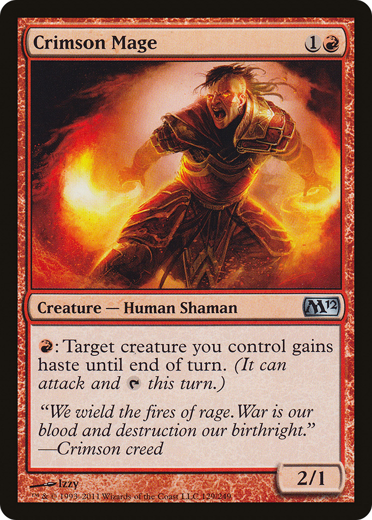 Crimson Mage (129) Foil - Magic 2012