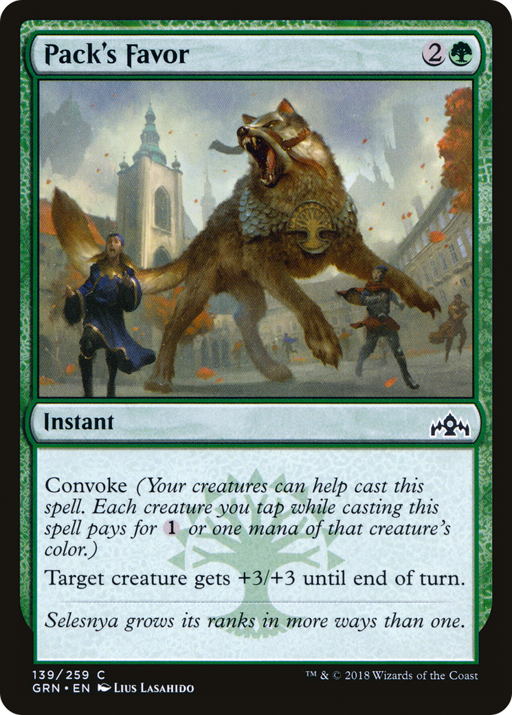 Pack's Favor (139) - Guilds of Ravnica