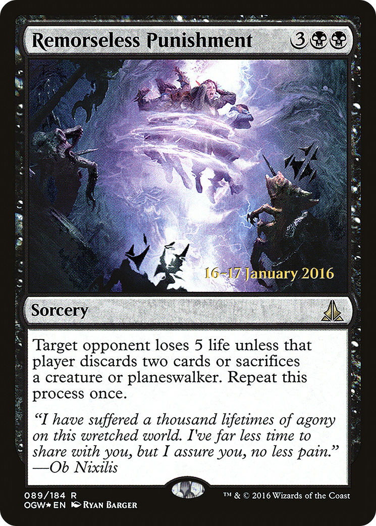 Remorseless Punishment (089) Foil - Oath of the Gatewatch Promos