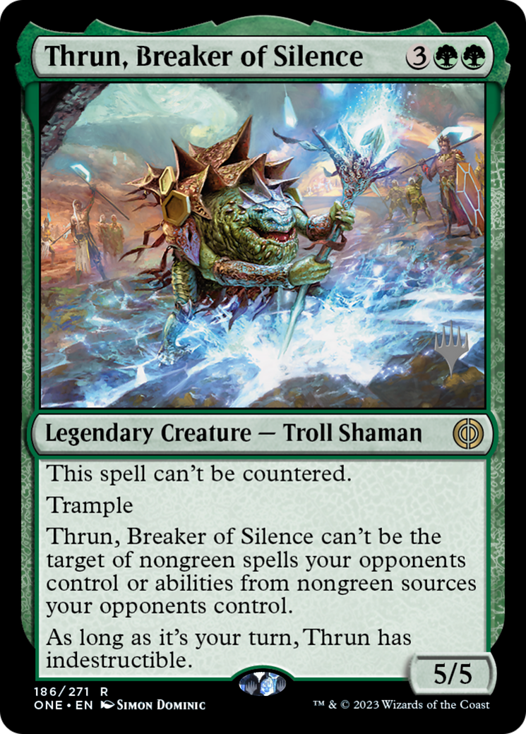 Thrun, Breaker of Silence (186) - Phyrexia: All Will Be One Promos