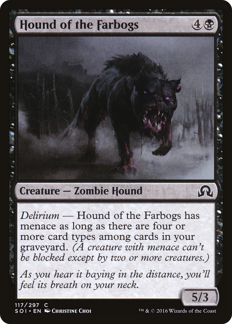Hound of the Farbogs (117) Foil - Shadows over Innistrad