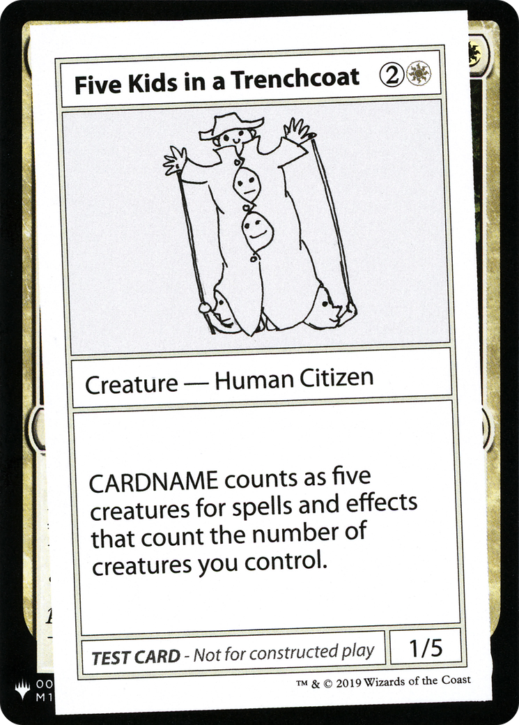 Five Kids in a Trenchcoat (005) - Mystery Booster Playtest Cards 2019