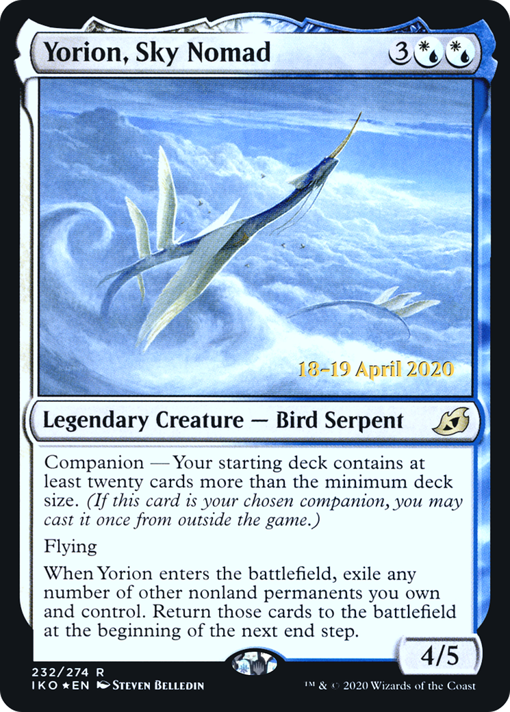 Yorion, Sky Nomad (232s) Foil - Ikoria: Lair of Behemoths Promos