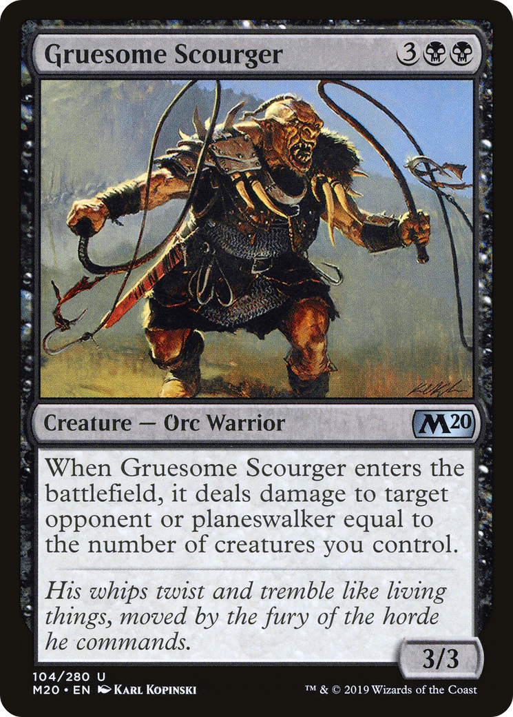 Gruesome Scourger (104) Foil - Core Set 2020