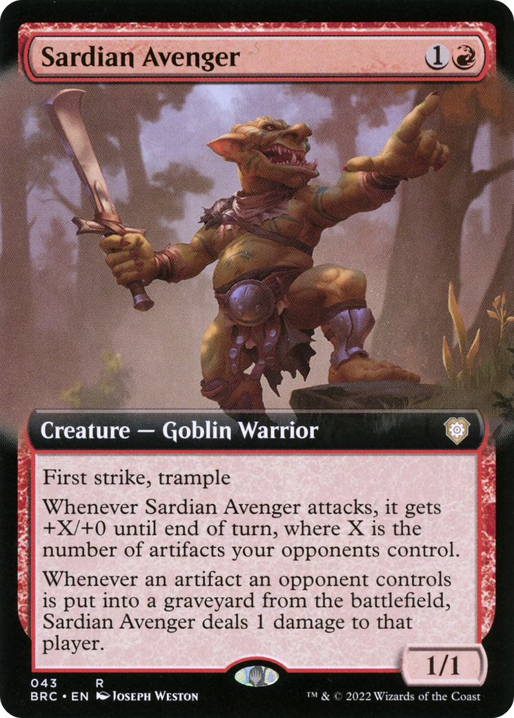 Sardian Avenger (Extended Art) (043) - The Brothers' War Commander