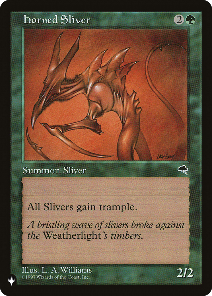 Horned Sliver (Retro) (TMP-234) - The List