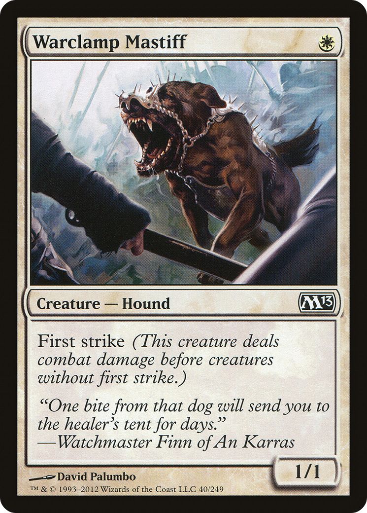 Warclamp Mastiff (040) Foil - Magic 2013