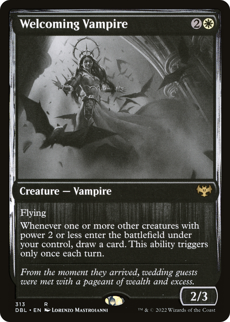 Welcoming Vampire (313) Foil - Innistrad: Double Feature