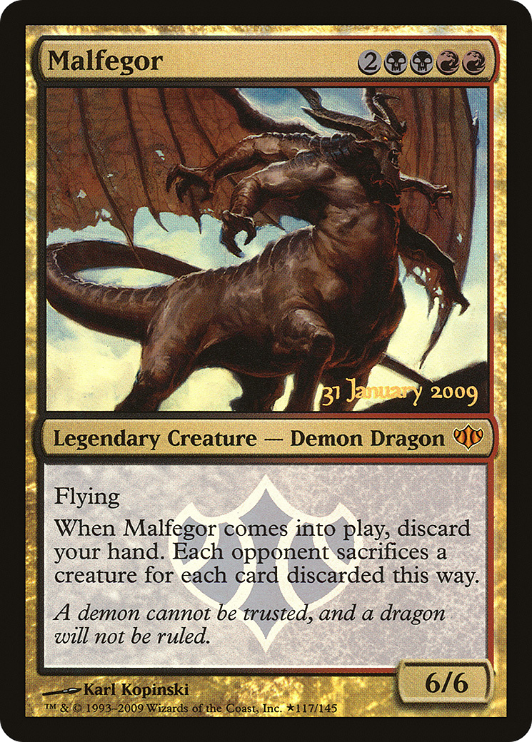 Malfegor (117★) Foil - Conflux Promos