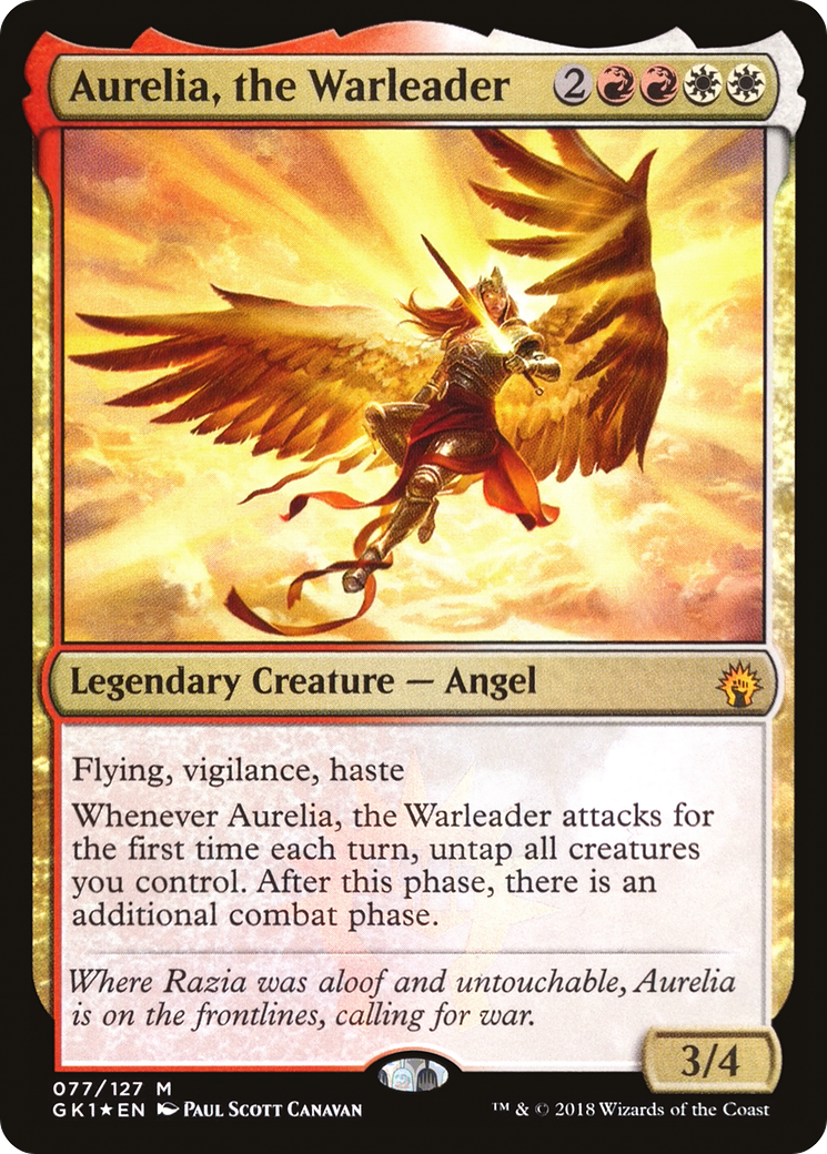 Aurelia, the Warleader (077) Foil - GRN Guild Kit