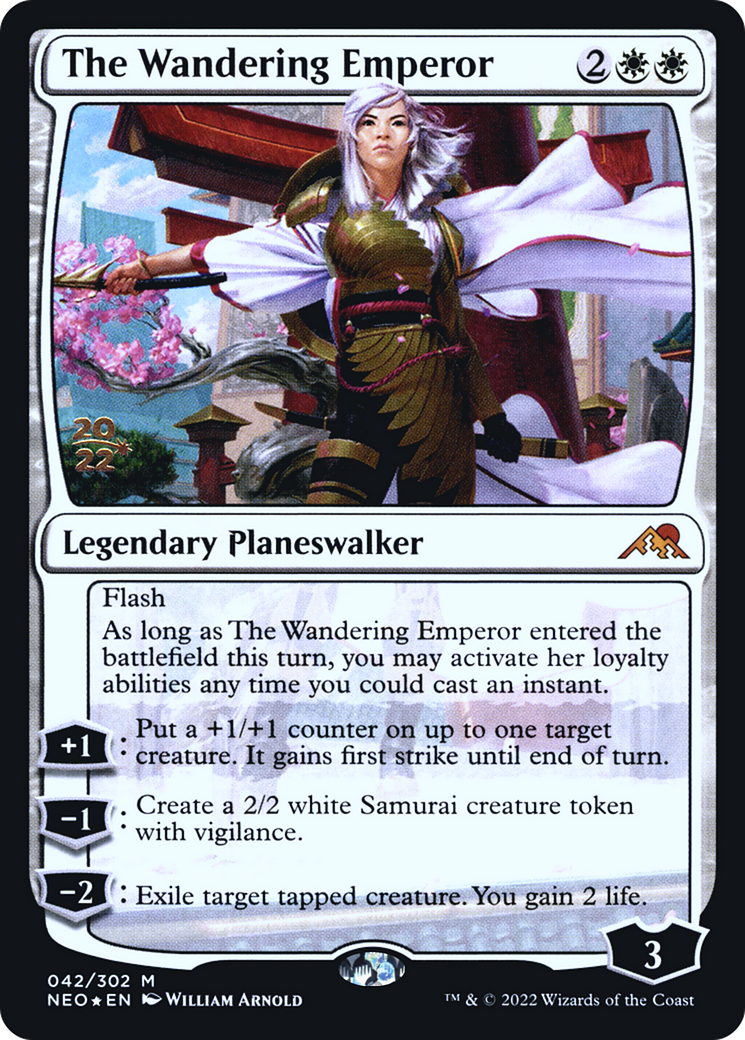 The Wandering Emperor (042) Foil - Kamigawa: Neon Dynasty Promos