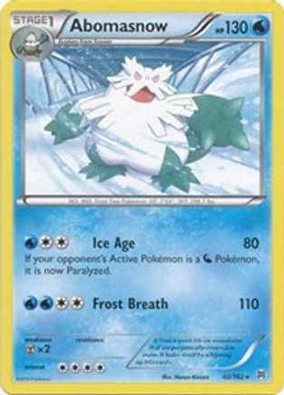 Abomasnow (40) Reverse Holofoil - XY BREAKthrough