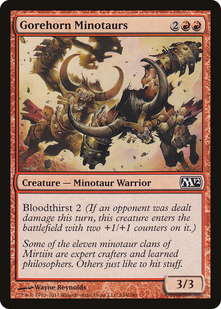 Gorehorn Minotaurs (144) Foil - Magic 2012
