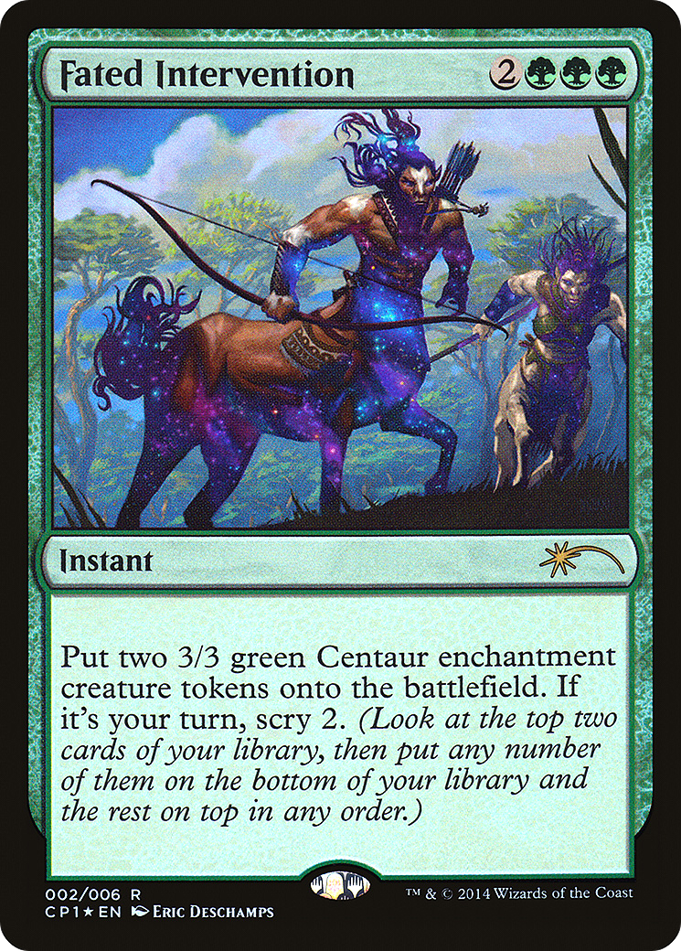 Fated Intervention (002) Foil - Magic 2015 Clash Pack