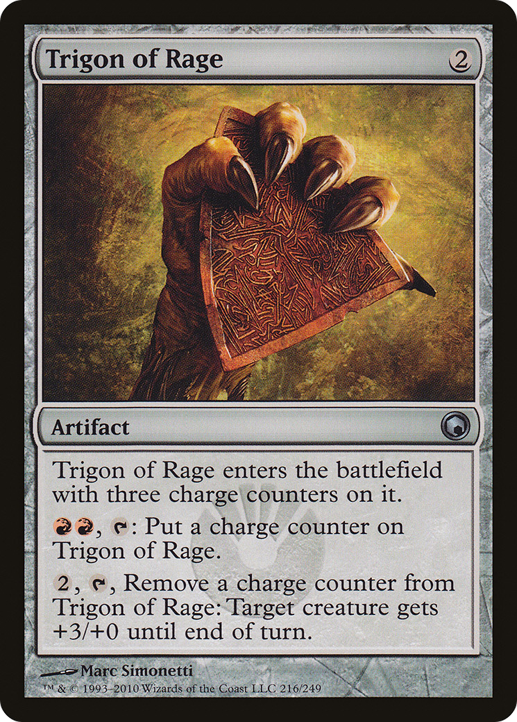 Trigon of Rage (216) Foil - Scars of Mirrodin