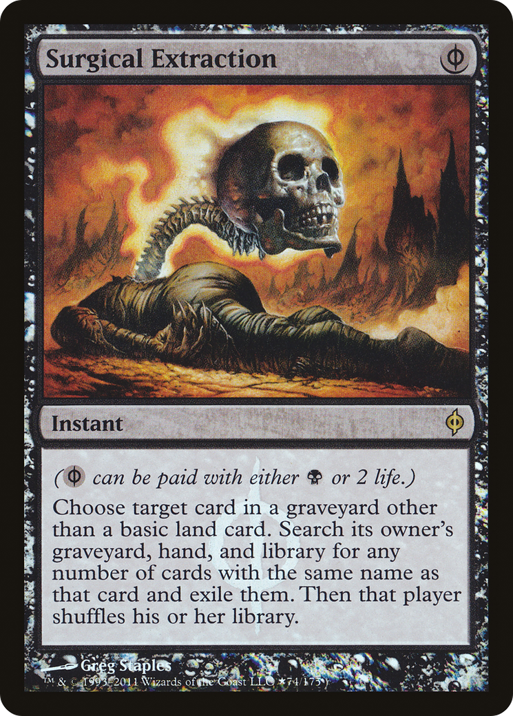 Surgical Extraction (074) Foil - New Phyrexia Promos