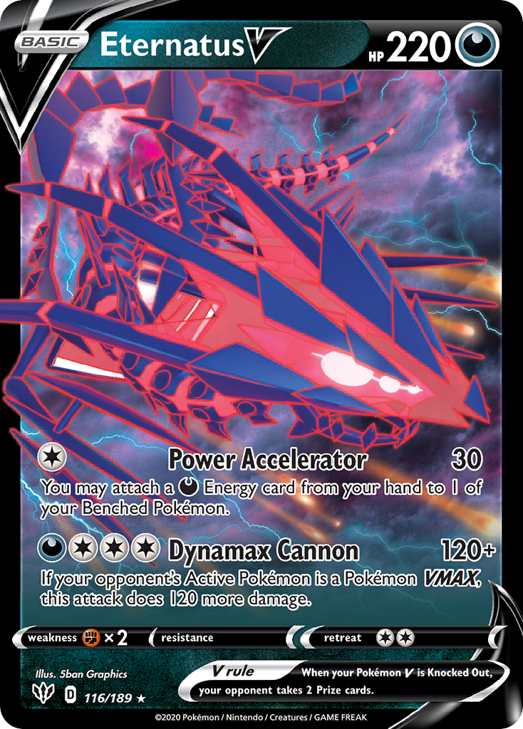 Eternatus V (116) Holofoil - SWSH03 Darkness Ablaze