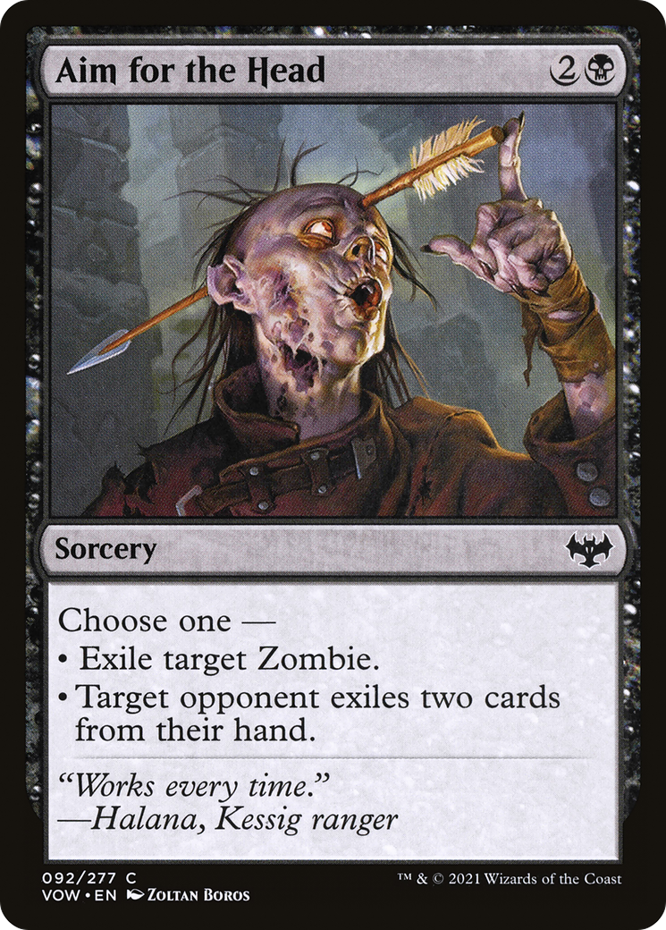 Aim for the Head (092) Foil - Innistrad: Crimson Vow