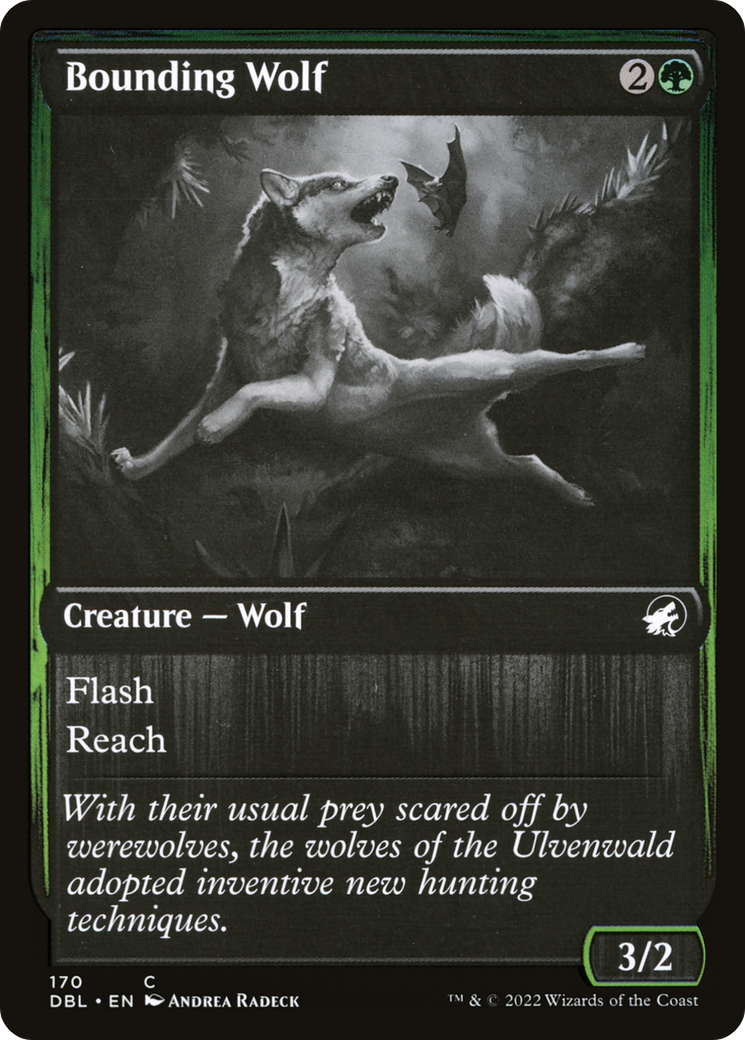 Bounding Wolf (170) Foil - Innistrad: Double Feature