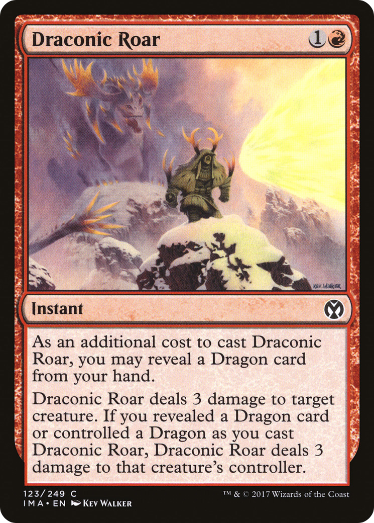 Draconic Roar (123) Foil - Iconic Masters