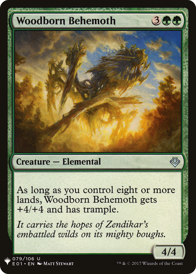 Woodborn Behemoth (E01-79) - The List