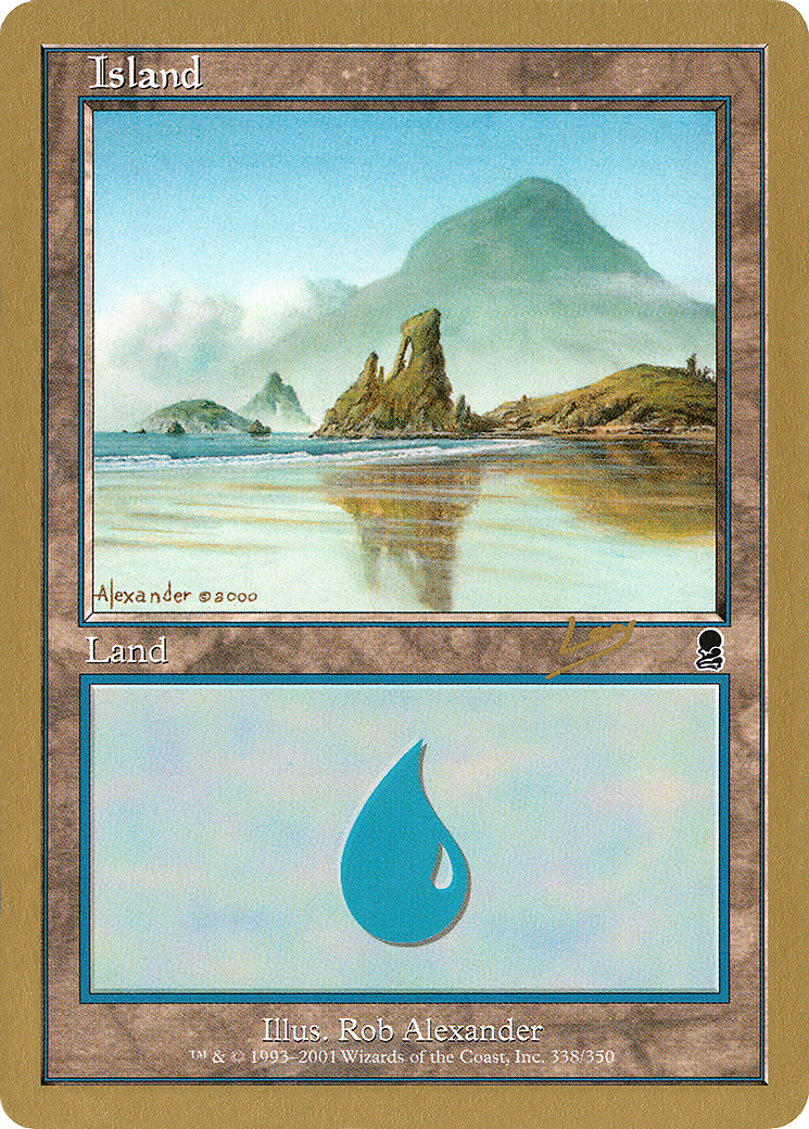 Island (338) - 2002 Raphael Levy (ODY) (Retro) - World Championship Decks 2002