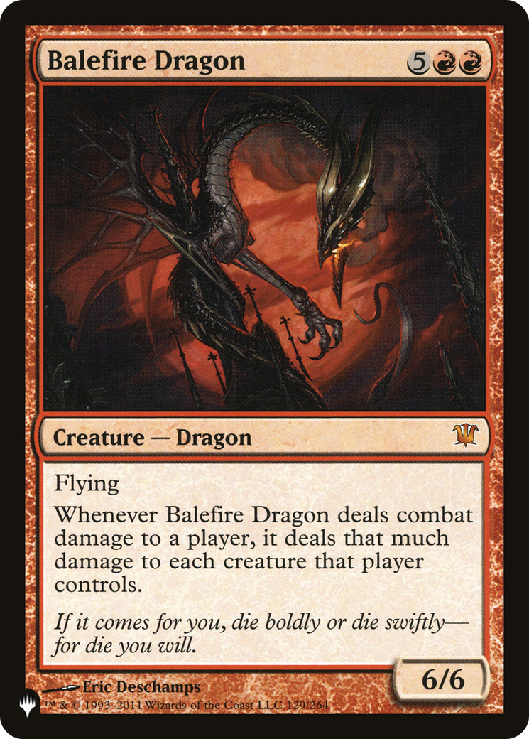 Balefire Dragon (ISD-129) - The List