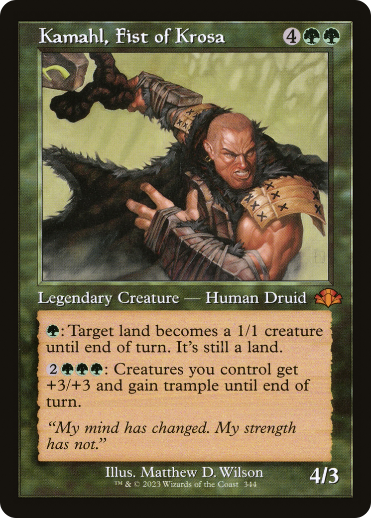 Kamahl, Fist of Krosa (Retro) (344) - Dominaria Remastered