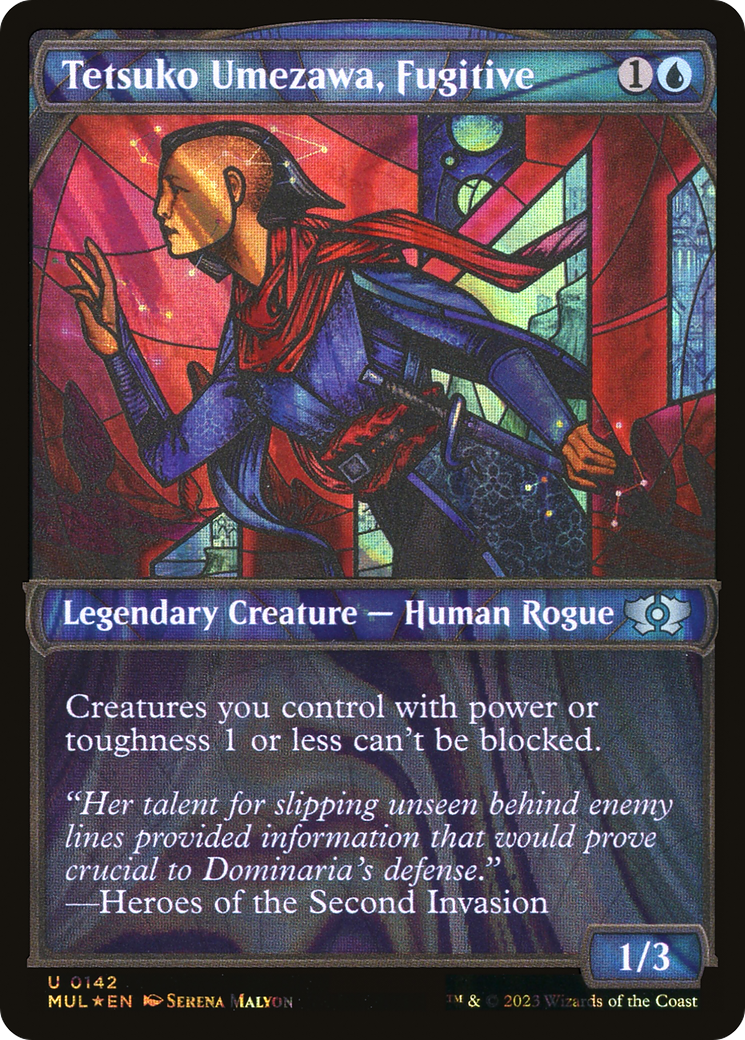 Tetsuko Umezawa, Fugitive (Halo Foil) (Showcase) (142) Foil - Multiverse Legends