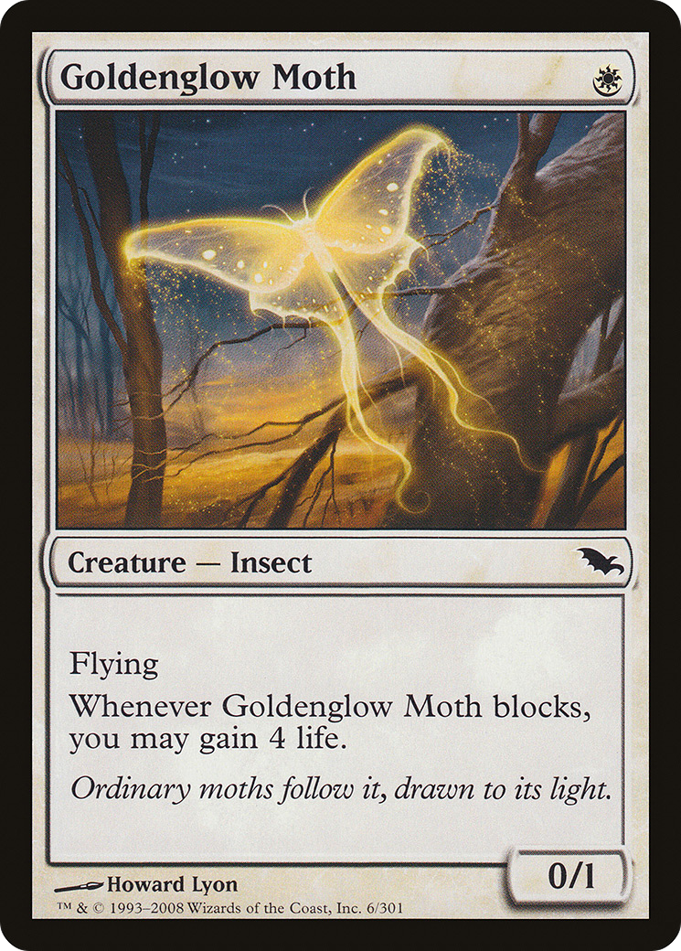 Goldenglow Moth (006) Foil - Shadowmoor