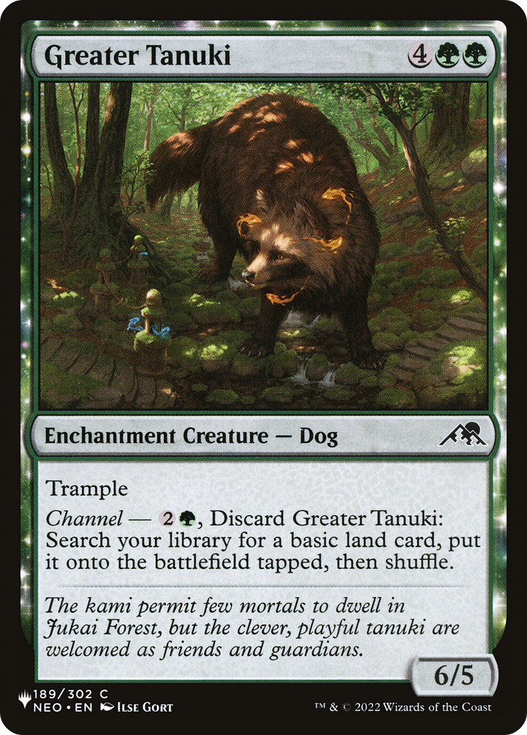 Greater Tanuki (NEO-189) - The List