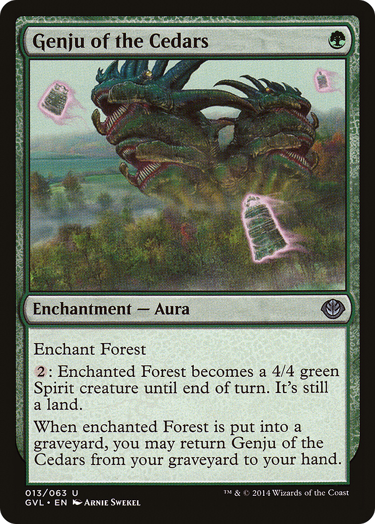 Genju of the Cedars (013) - Duel Decks Anthology: Garruk vs. Liliana