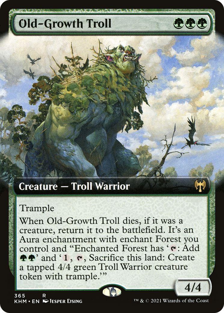 Old-Growth Troll (Extended Art) (365) Foil - Kaldheim