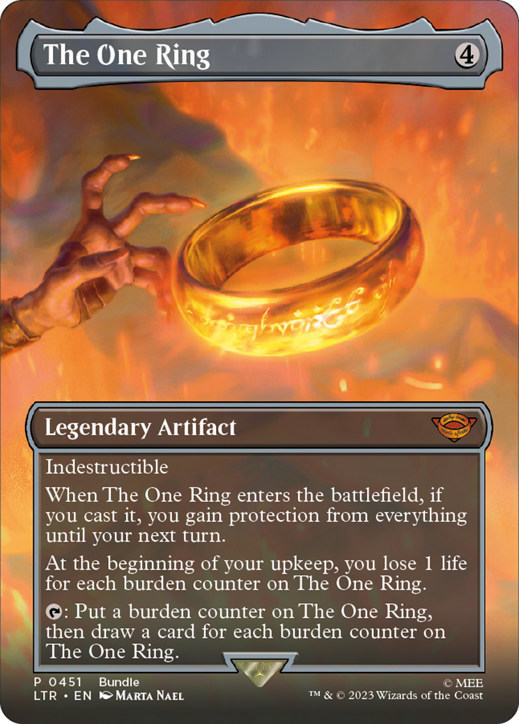 The One Ring (Borderless) (LTR Bundle) (451) - The Lord of the Rings: Tales of Middle-earth