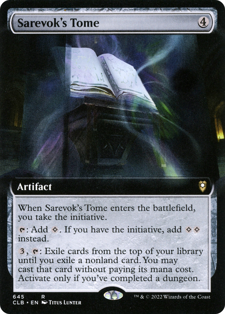 Sarevok's Tome (Extended Art) (645) - Commander Legends: Battle for Baldur's Gate