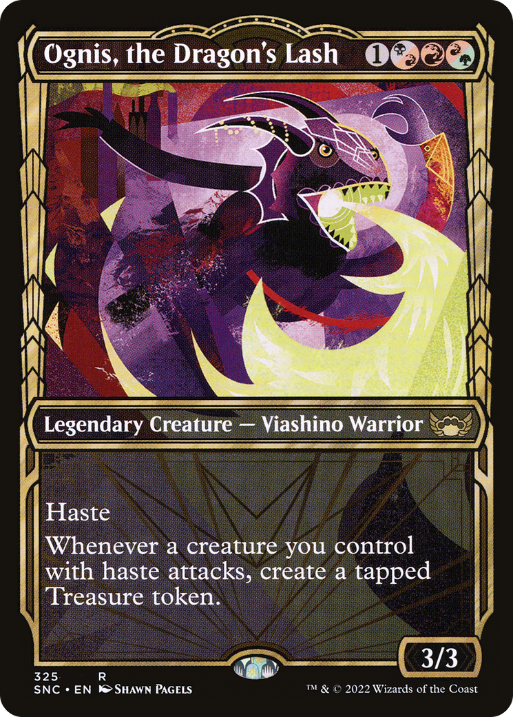 Ognis, the Dragon's Lash (Showcase) (325) Foil - Streets of New Capenna