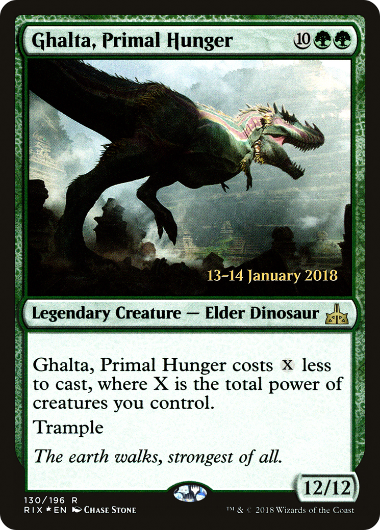 Ghalta, Primal Hunger (RIX) (130) Foil - Rivals of Ixalan Promos