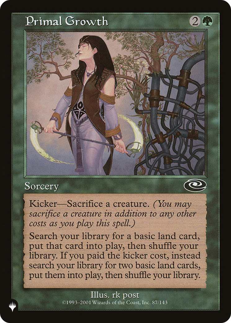 Primal Growth (Retro) (PLS-87) - The List