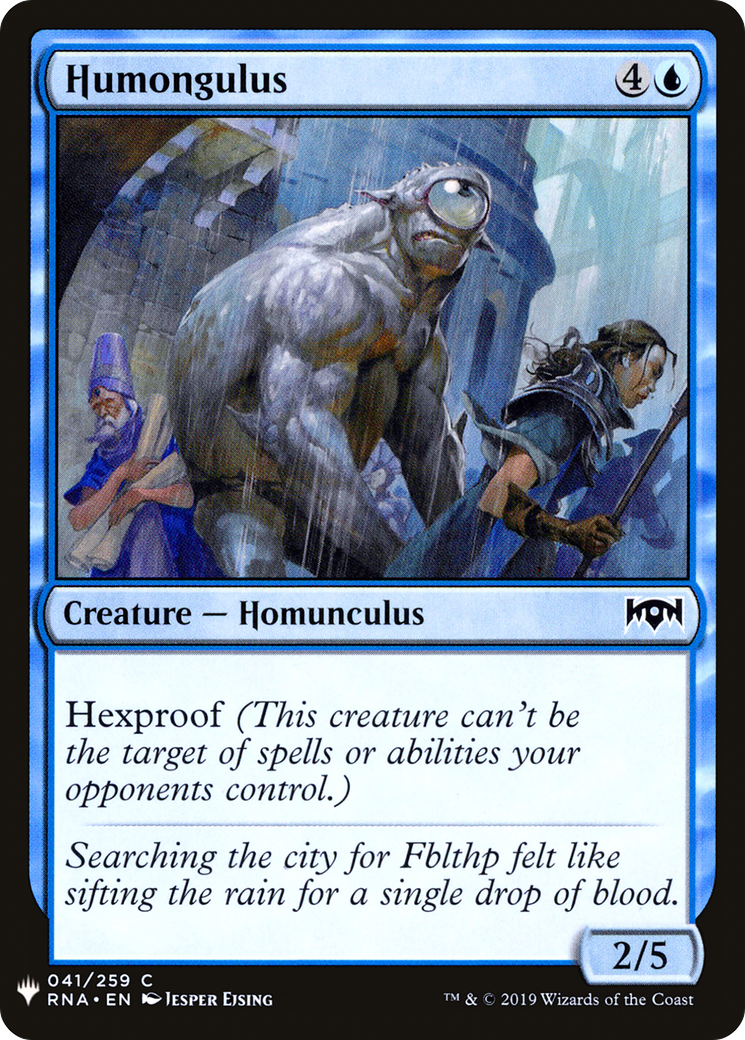 Humongulus (RNA-41) - The List